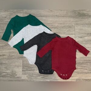 Garanimals Kids Bodysuit Bundle - Red, Green, Gray, light gray